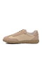 Beige Genuine Leather Women's Casual Shoes - 4