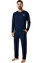 Mens Loungewear Sets Pajamas Set Top and Bottom Soft Sleepwear