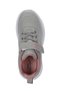 Flarex Girls' Velcro Gray / Pink Casual Sneakers - 5