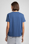 O-Neck Printed Indigo Women's T-Shirt 262 Lcf 242013 Zebrars Indigo - 3