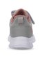 Flarex Girls' Velcro Gray / Pink Casual Sneakers - 6