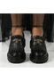 Black bee loafers
