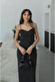 Black Polka Dot Strap Tulle Dress - 5091 - 5