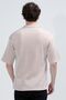Men's Apaş Collar Short Sleeve Buttoned Shirt Beige - 26Y 1001 - 6