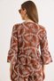 Women's Brown Lace Detailed Scallop Blouse Blz-19003316 - 6