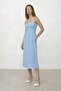 Strap Guiped Midi Dress