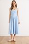 Women's Blue Gipeli Backed Midi Woven Dress Elb-19002635 - 2