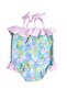 +50 Uv Protection Strap-On Little Girl's Swimsuit - 3