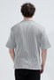 Men's Apaş Collar Short Sleeve Buttoned Shirt Black - 26Y 1001 - 6