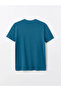 Xside Oil Crew Neck Short Sleeve Printed Combed Cotton Men's T-Shirt - 7