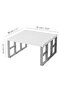 2 Pieces of In-Cabinet Organizer Shelves - Kitchen Bathroom Detergent Holder Multi-Purpose Countertop Organizer White - 7