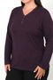 High Quality Turlu Combed Cotton Blouse Flexible 4 Seasons V-Neck 405 - 3