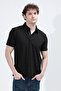 Men's Short Sleeve Buttoned Textured Shirt Black - 26Y 4093