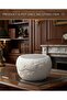White Ceramic Pot with Raised Leaf Pattern Multipurpose Organiser - 2