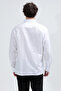 Men's Long Sleeve Buttoned 100% Cotton Shirt White - 1001 - 7