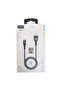 كابل بيانات لايتنينج BC001 بطول 1 متر، شحن سريع 3.0 أمبير، كابل USB مجدول للشحن ونقل البيانات عالي السرعة - أسود - 5