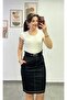 Skirt Blouse Look Belt Detailed Pencil Dress - 3