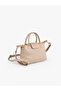 Knitted Textured Mink Shk135 Faux Leather, Single Compartment, Double Strap Hand, Arm and Cross Shoulder Bag - 5