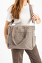 Multi-Compartment Women's Shoulder Bag - Daily Hand and Shoulder Bag - Waterproof Fabric - 3