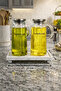 Marble Patterned Concrete Oil Pot Coaster Presentation Tray Kitchen Accessories - 2