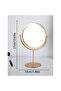 Long Gold Table Mirror Portable Large Desktop Makeup Mirror for Students Dorm Use - 2
