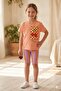 Girl's Cherry Printed T-Shirt and Leggings Set – Summer 2-Piece Set