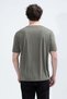 Men's Crew Neck Modal Fabric T-Shirt Khaki - 26Y 2985 - 7
