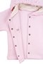 Baby Girl Pink Quilted Pack Hooded Snap Fastener Embroidered Cardigan - 3