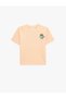 Cotton Short Sleeve Crew Neck Printed Oversized T-Shirt - 4