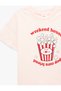 Printed Short Sleeve Crew Neck Cotton T-Shirt - 3