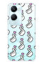 Vivo Y18 Compatible Finger Heart Pattern Transparent Phone Case