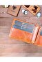 Genuine Leather Double Compartments for Money Slim Minimalist C Wallet 2144 - 4