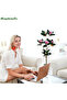 140cm Artificial Magnolia Tree Artificial Flowers Plants Faux Magnolia Plant for Office Home Decor - 5