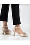 Satin Material Bow Detail Evening Dress Women's Shoes - 3