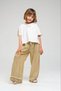 Li̇mi̇ Girl's Soft Textured Sea Shell Detailed Flexible T-Shirt and Loose Pants Set