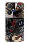Vivo Y27 Compatible Devil Face Patterned Transparent Phone Case