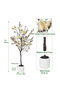 150cm Artificial Magnolia Tree with White Planter Fake Magnolia Tree for Home Office Decor - 7