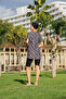 Women's Floral Quick-Drying Stretchy Short Sleeve Shorts Swimsuit - 2