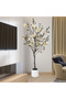 150cm Artificial Magnolia Tree with White Planter Fake Magnolia Tree for Home Office Decor - 2