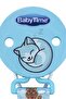 Unisex Blue Animal Printed Fabric Pacifier Strap - 2