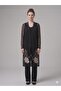 Femi̇na Cardigan and Inner Blouse Set with Embroidery Tr Sheer 64768