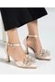 Satin Material Bow Detail Evening Dress Women's Shoes - 2