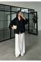 Button Detailed Oversize Shirt Blouse - 5