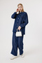 6153 - Comfortable Casual Slim Women's Denim Shirt and Pants Set - 2