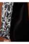 Black and White Floral Sleeves Lycra Full Covered Swimsuit - Black and White Patterned - 4