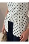 Peplum Detailed Blouse Pack of Polka Dot - 7