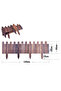 FFD Decorative Wooden Garden fence Interlocking Border Panels Garden Edging Landscape Picket Border - 2
