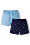 Cambric Woven Boxers With Nautical Theme Print (Pack Of 2) - Assorted