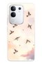Vivo Y29 Compatible Flying Bird Patterned Transparent Phone Case