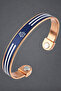 Magnetic Pure Copper Bracelet Adjustable Magnet Model Men's Women's Copper Bracelet with Pattern - 5